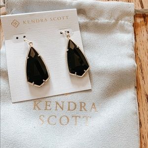 Kendra Scott Carla Earrings - Black & Gold